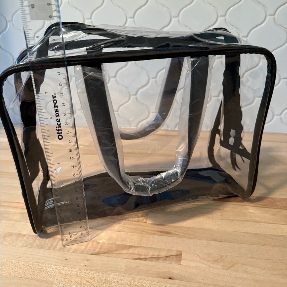 DSW Clear Tote with Black Accents - Picture 2 of 4